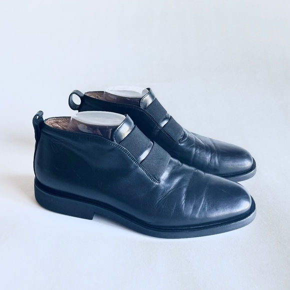 Men’s Toschi CIS Equipped Carbonlite Black Genuine Leather Oxfords Boots size 9 - Picture 1 of 16